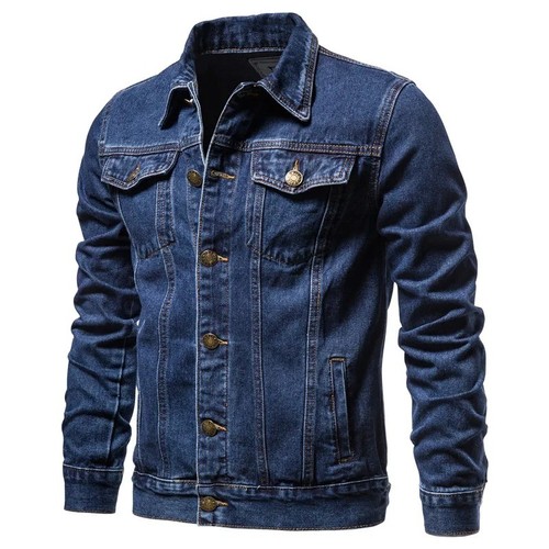 Cappotto jeans uomo cotone