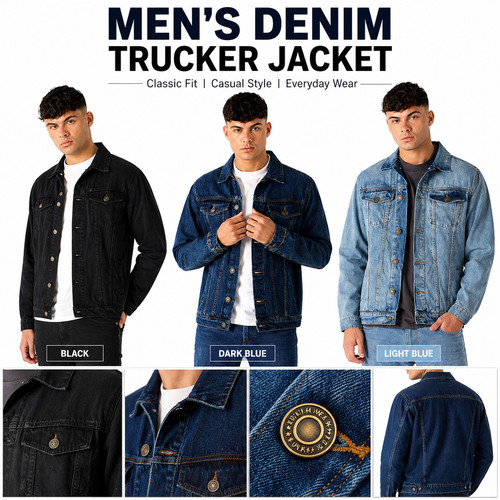 Giacca uomo denim camionista
