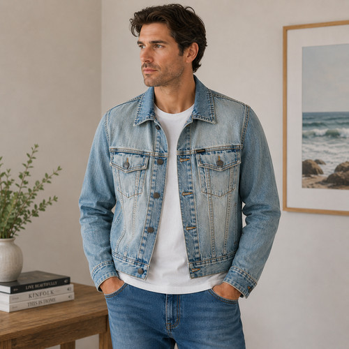 Giacca jeans nautica blu - blu, medio
