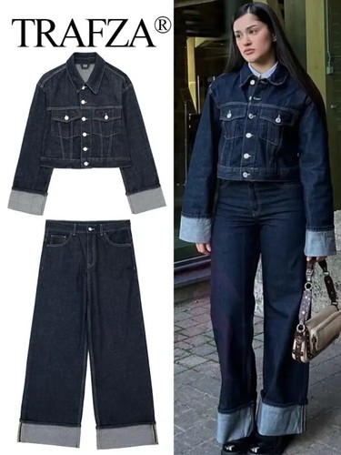 Set giacca denim - donna, vintage