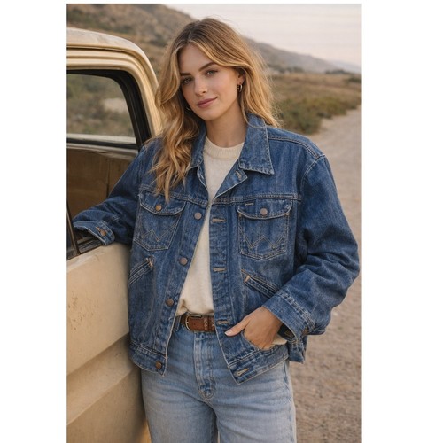 Giacca jeans western